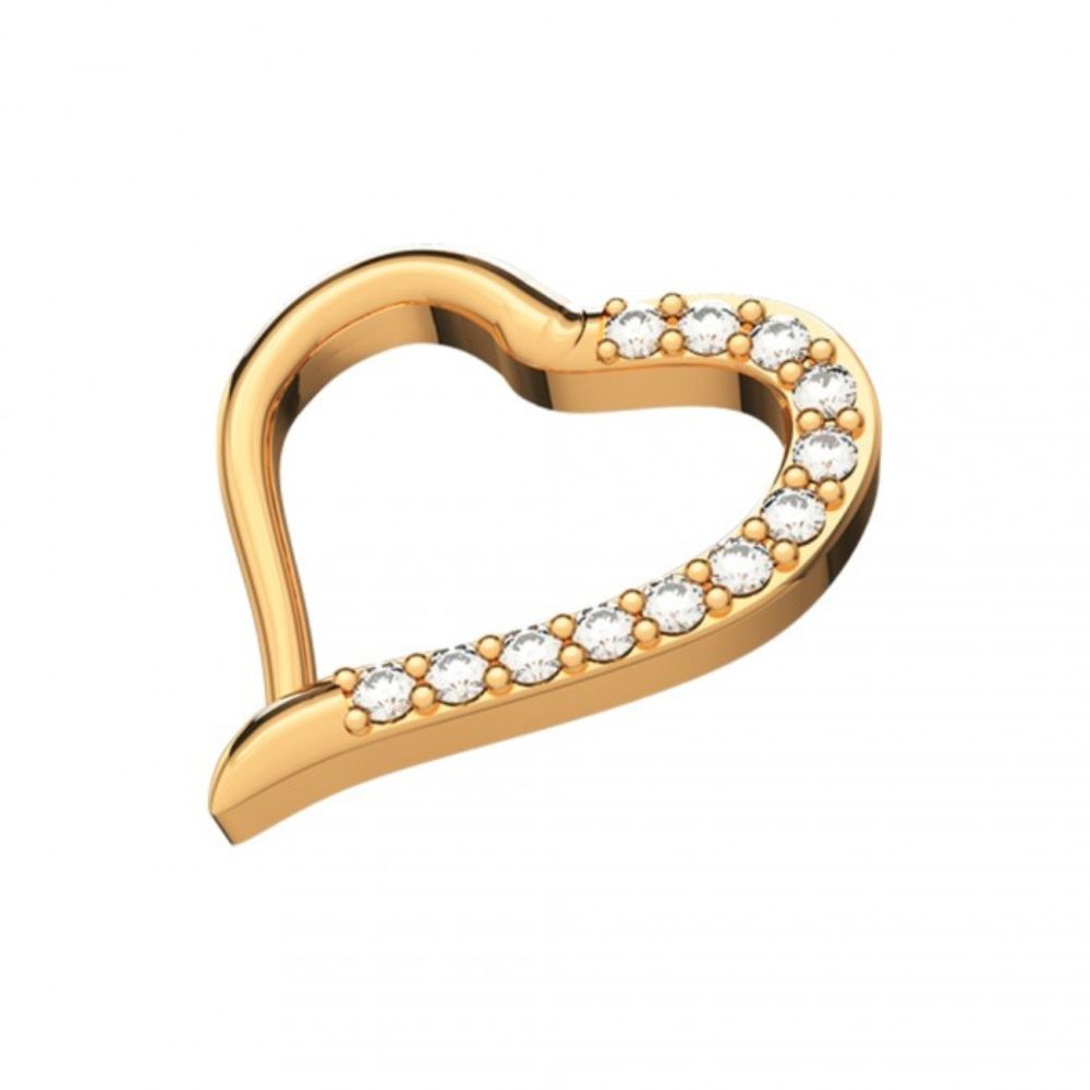 Gioiello per cartilagine a Cuore _ Lato sinistro - immagine 2