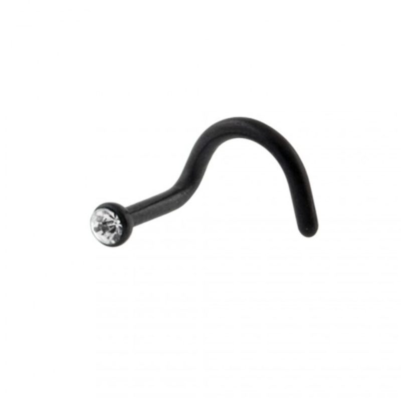 Gioiello Nose NERO con brillantino