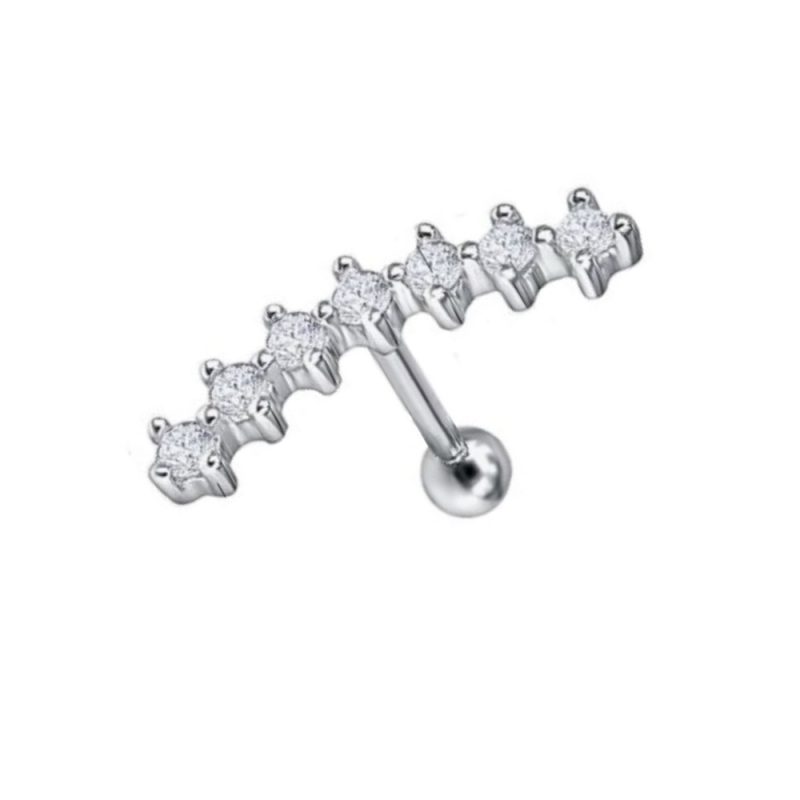 Gioiello Helix con 7 brillantini