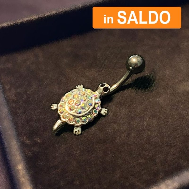 Bananabell Argento 925 Tartaruga Arcobaleno