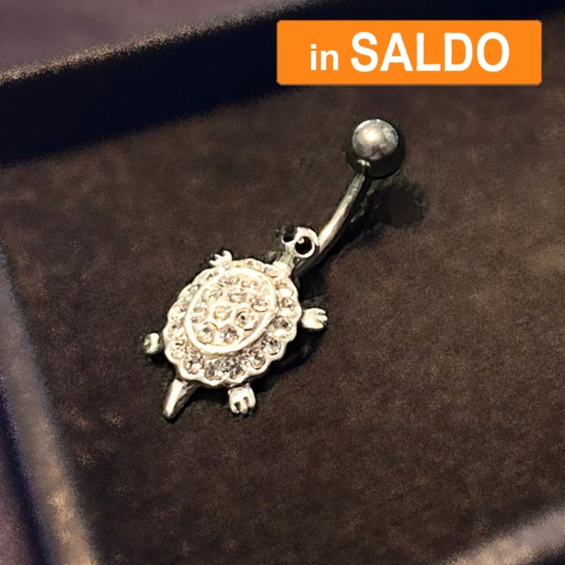 Bananabell Argento 925 Tartaruga Cristallo chiaro