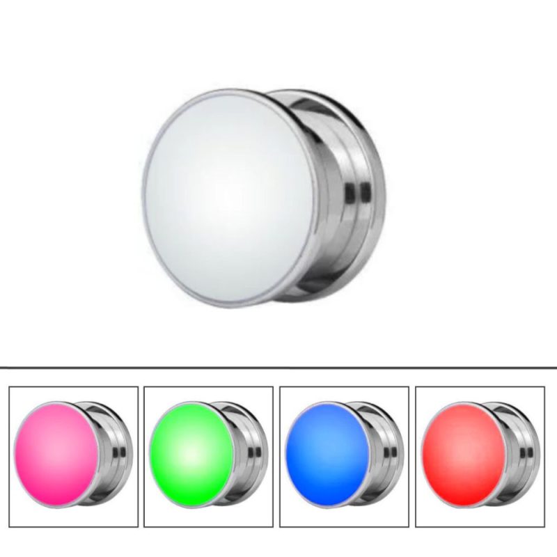 Plug acrilico bianco LED