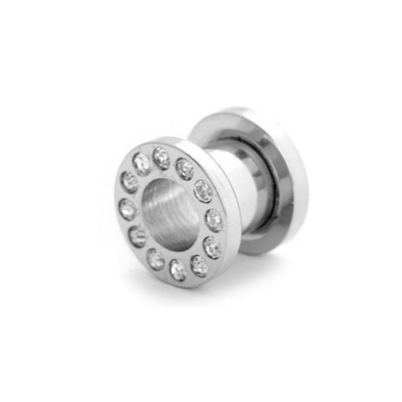 Tunnel Acciaio con Brillantini