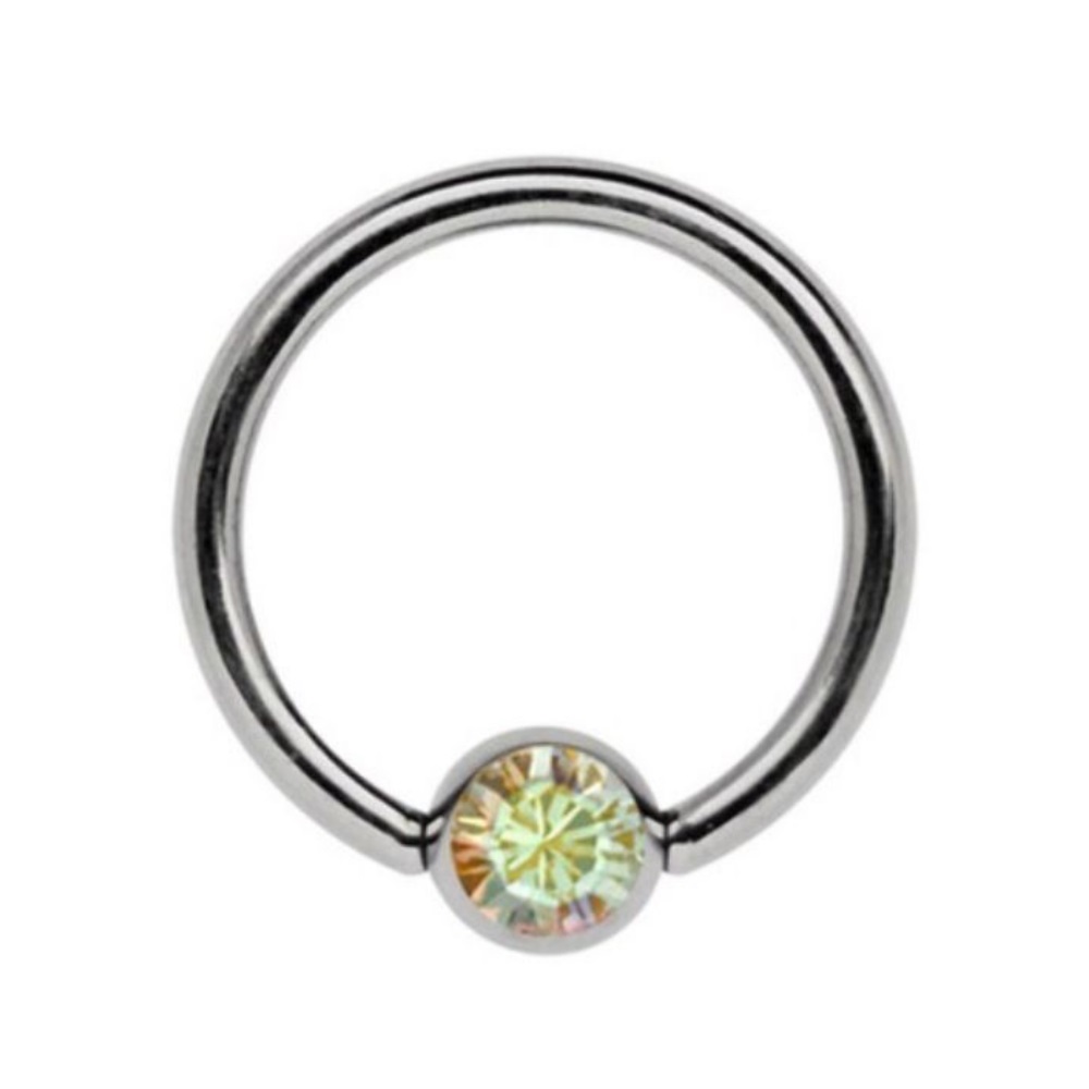 Anella Chiusa con brillantino 4mm - BCR ring