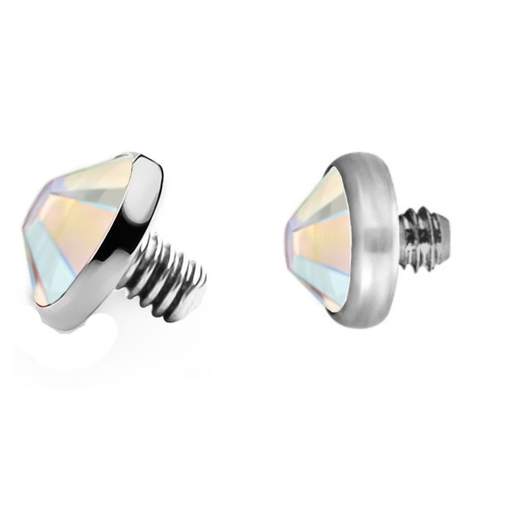 Gioiello dermal acciaio - 4mm - immagine 4