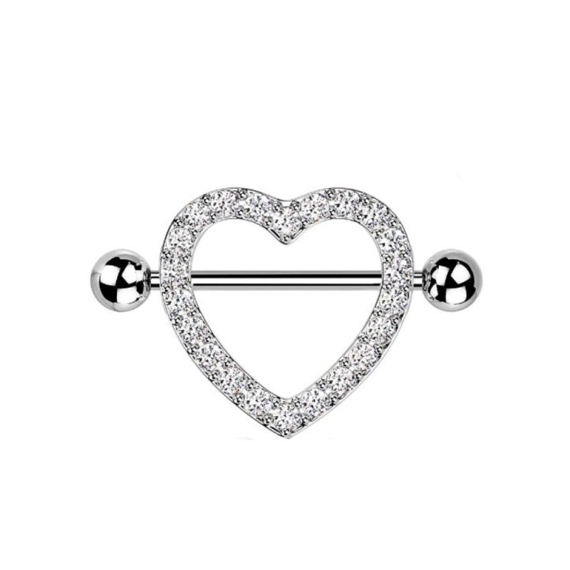 Nipple con Cuore e brillantini