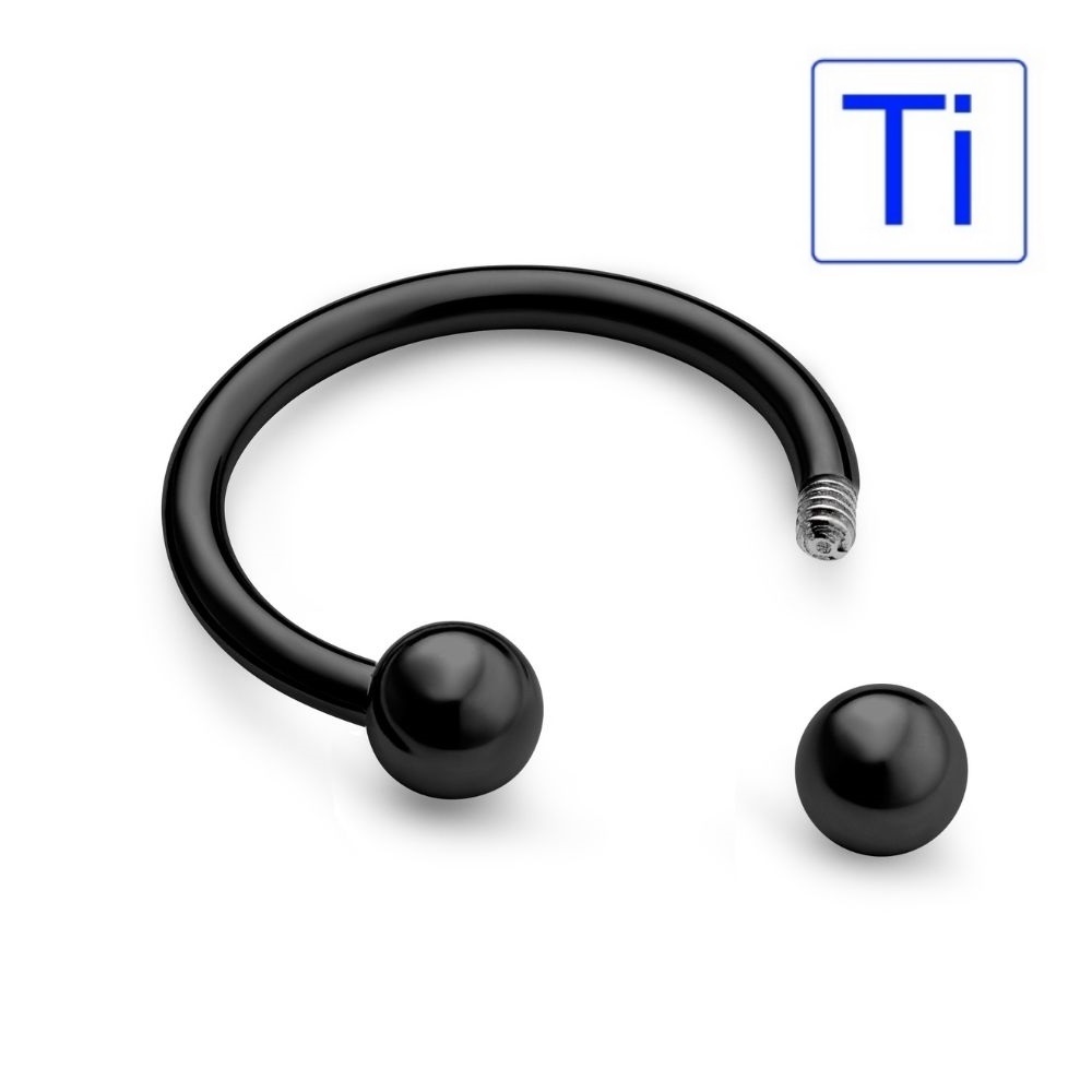 Circular Barbell Titanio BLACK - immagine 2
