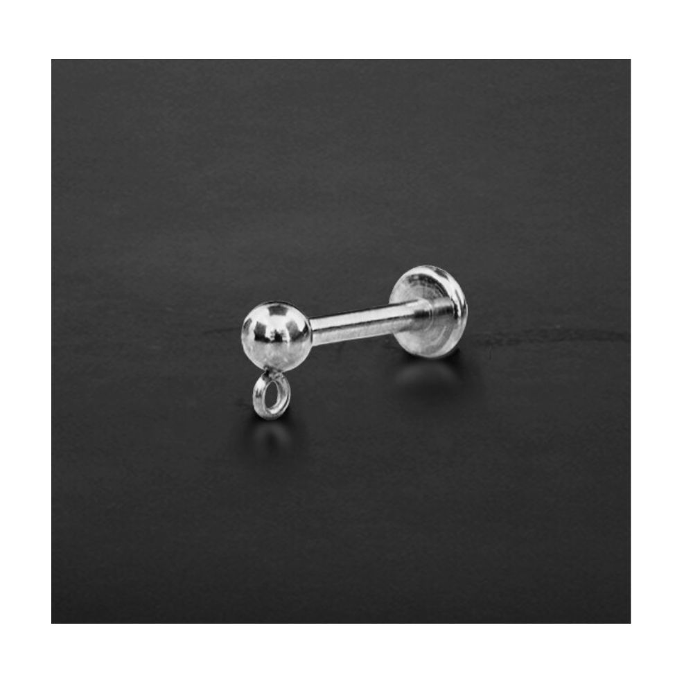 Labret FILETTATURA INTERNA & accessorio fissaggio per Catenella - immagine 3