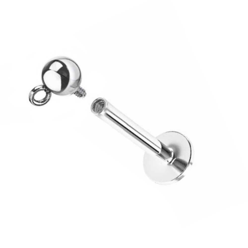 Labret FILETTATURA INTERNA & accessorio fissaggio per Catenella - immagine 4