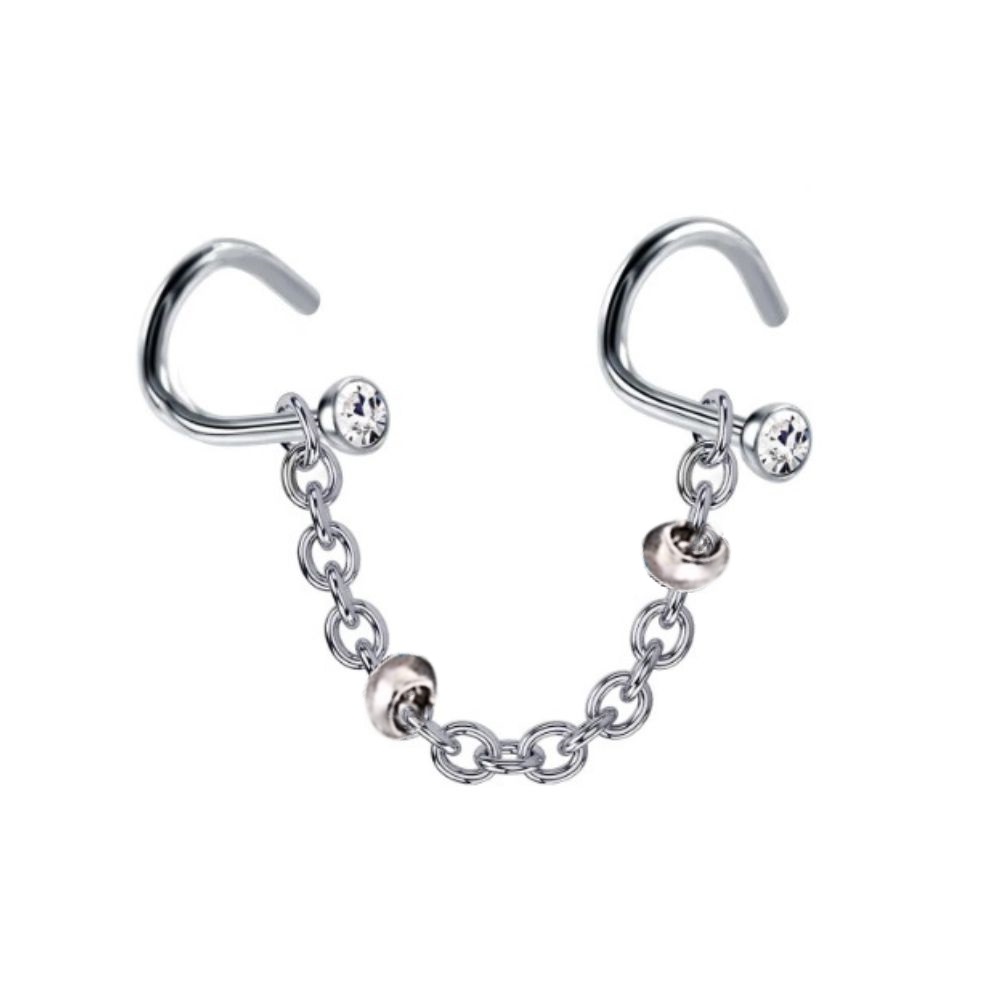 Catenella in Acciaio con sfere decorative - immagine 3