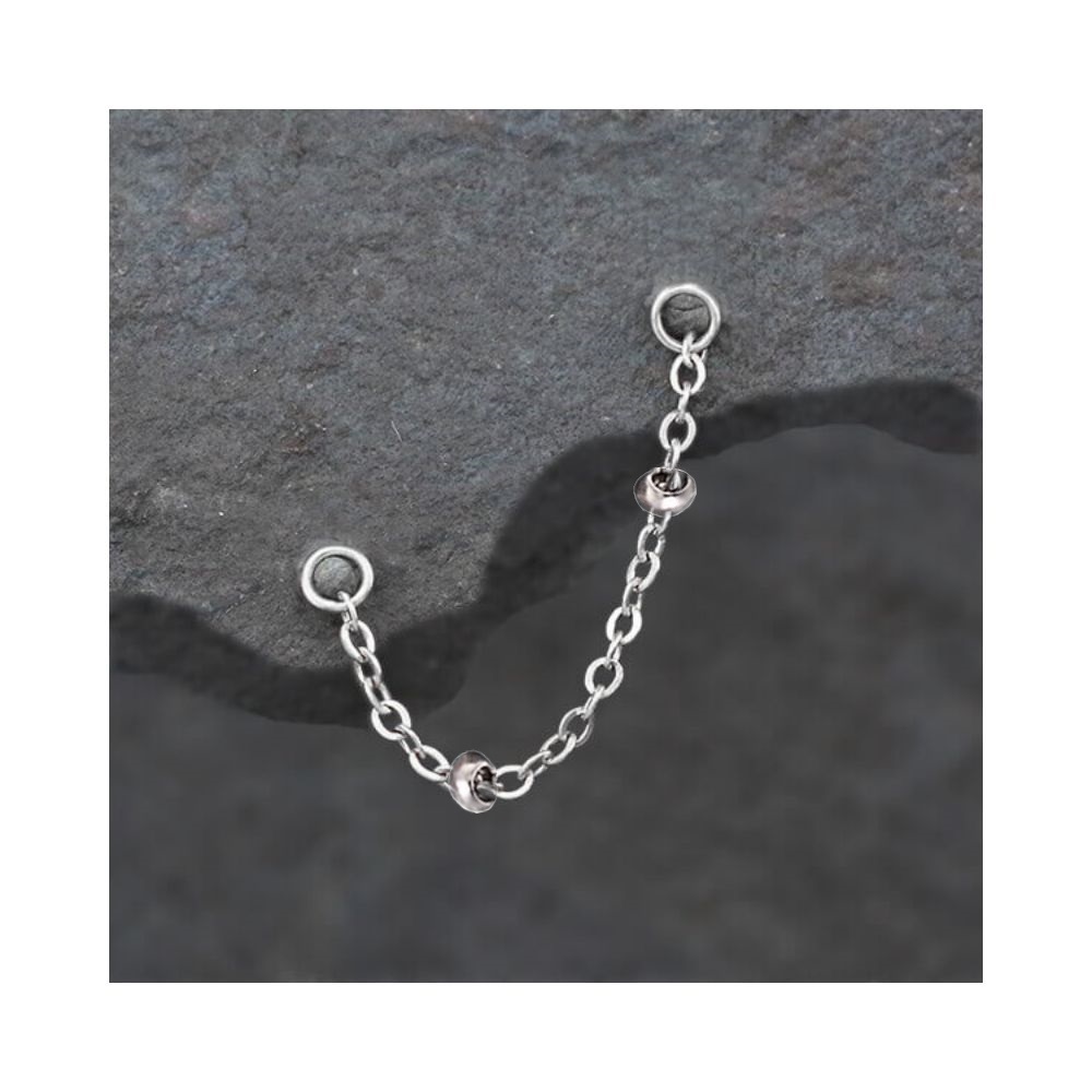Catenella in Acciaio con sfere decorative - immagine 2