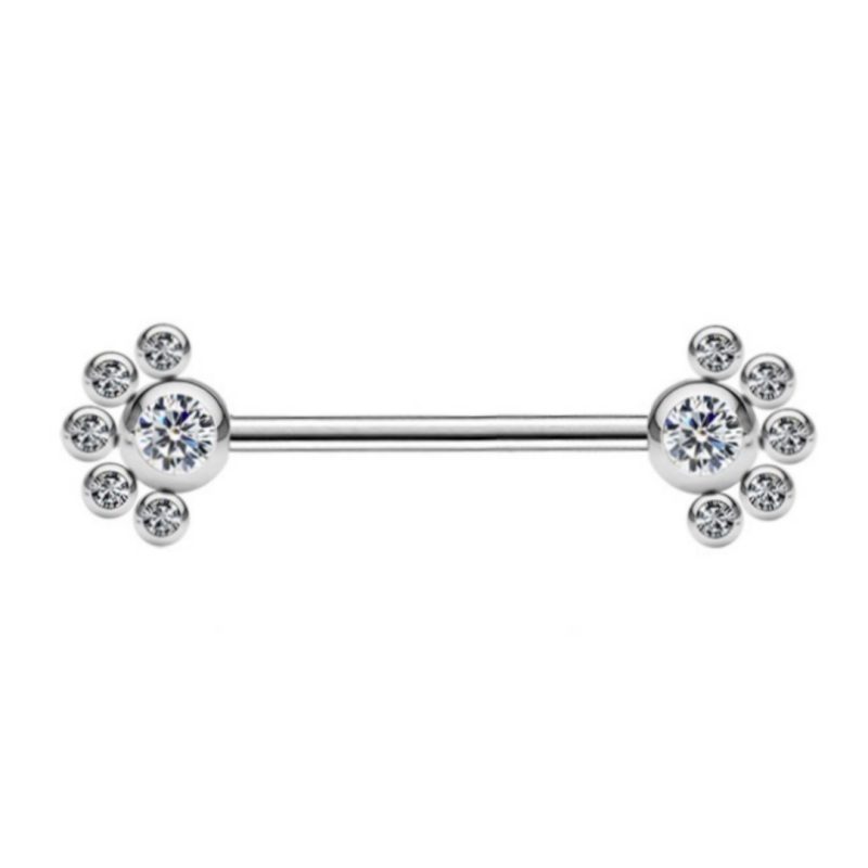 Nipple Due cristalli e mezza corona di Brillantini