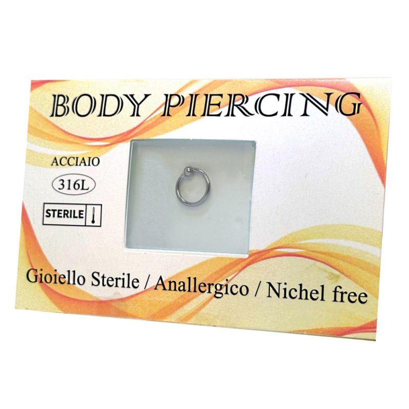 Gioiello STERILE -- Anella BCR -- ACCIAIO