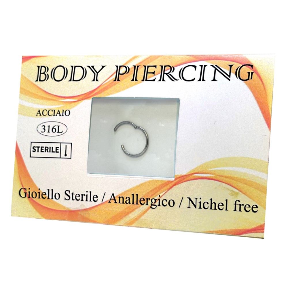 Gioiello STERILE -- Anella Click -- ACCIAIO