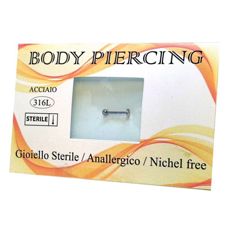 Gioiello STERILE -- Labret -- ACCIAIO