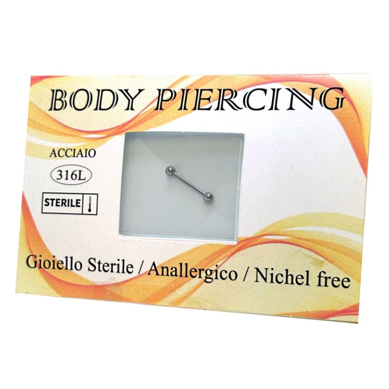 Gioiello STERILE -- BARBELL 1.2 -- ACCIAIO
