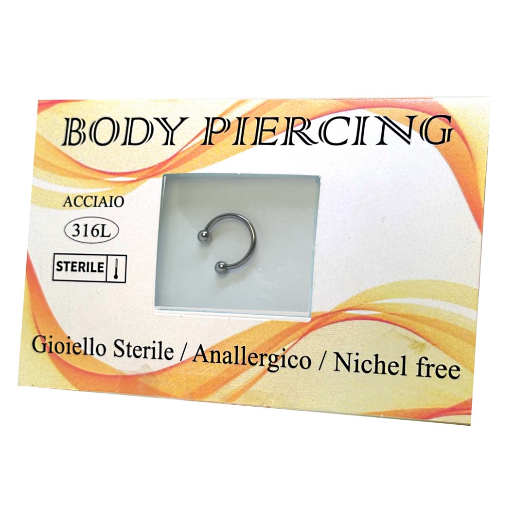 Gioiello STERILE -- CIRCULAR BARBELL -- ACCIAIO