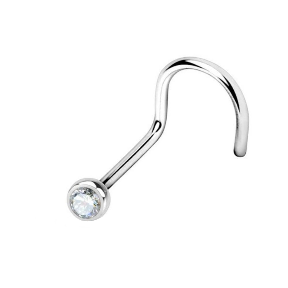 Gioiello STERILE -- Nose con Brillantino -- ACCIAIO - immagine 3