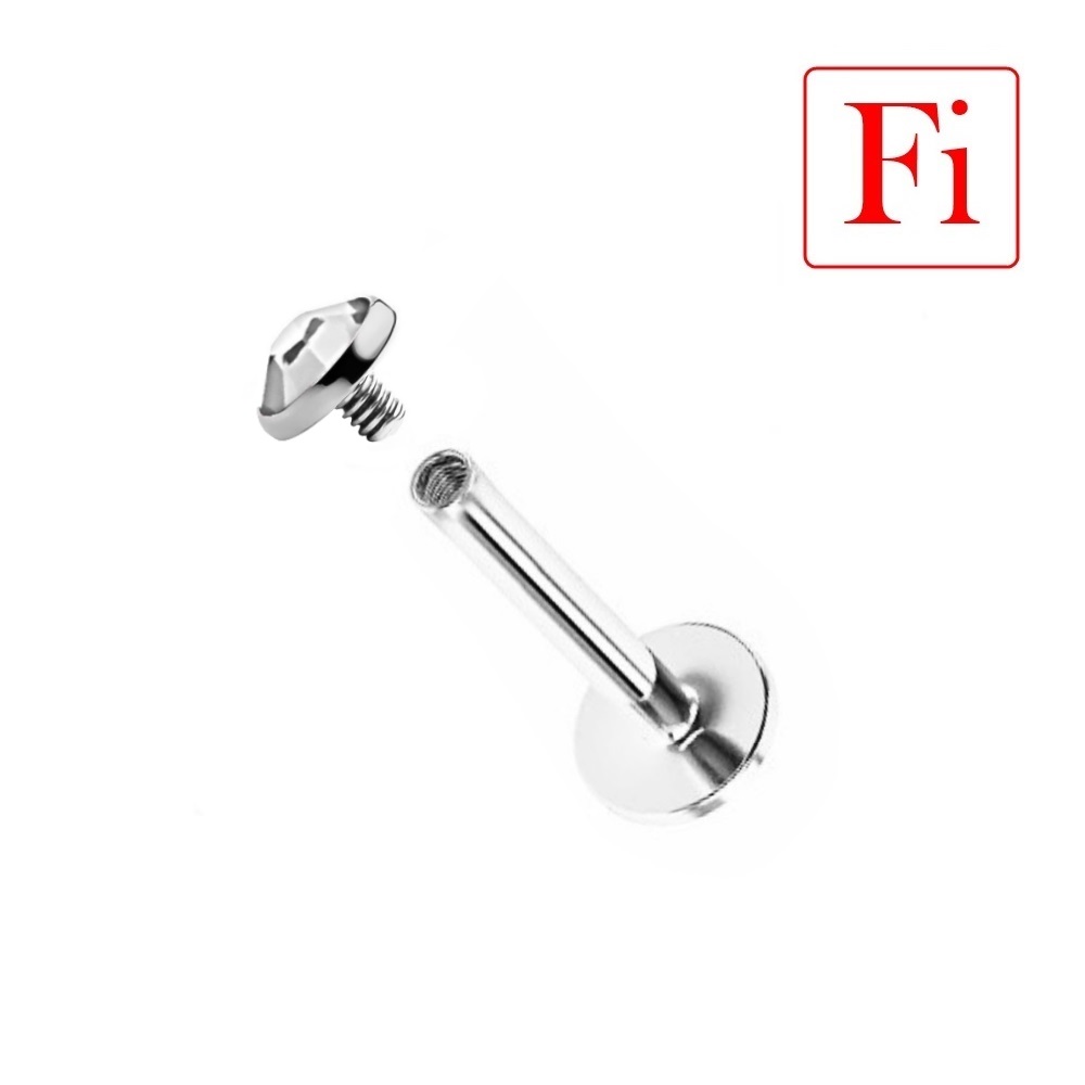 Labret con Brillantino su Disco di 3mm