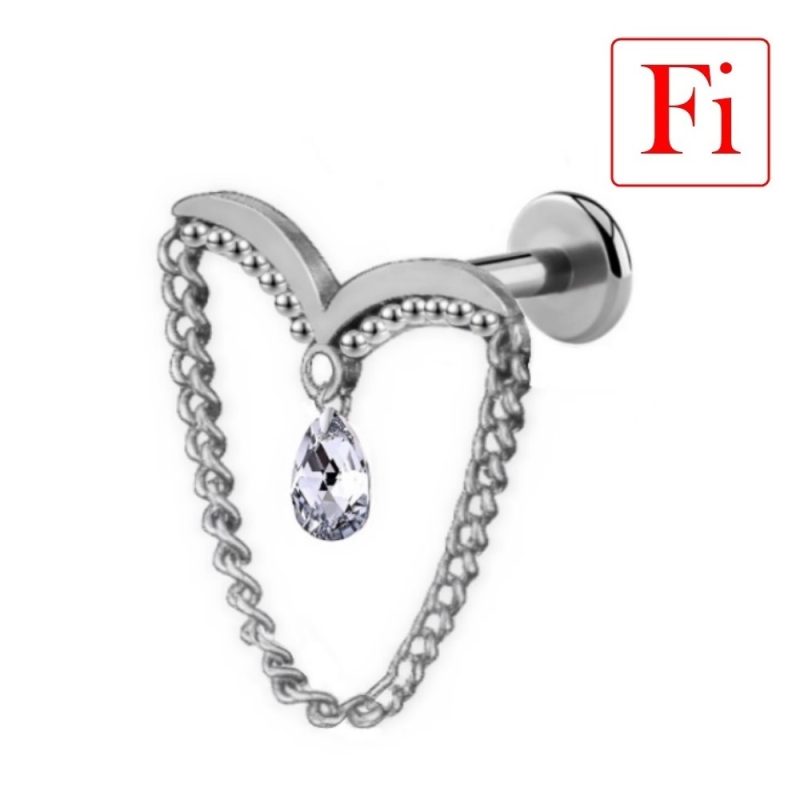 Gioiello Helix ad ali con Catenella e pendente
