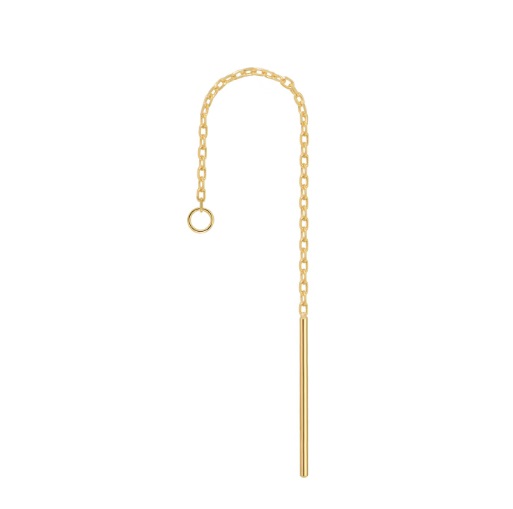 Catenella in Acciaio con finale diritto - DORATA