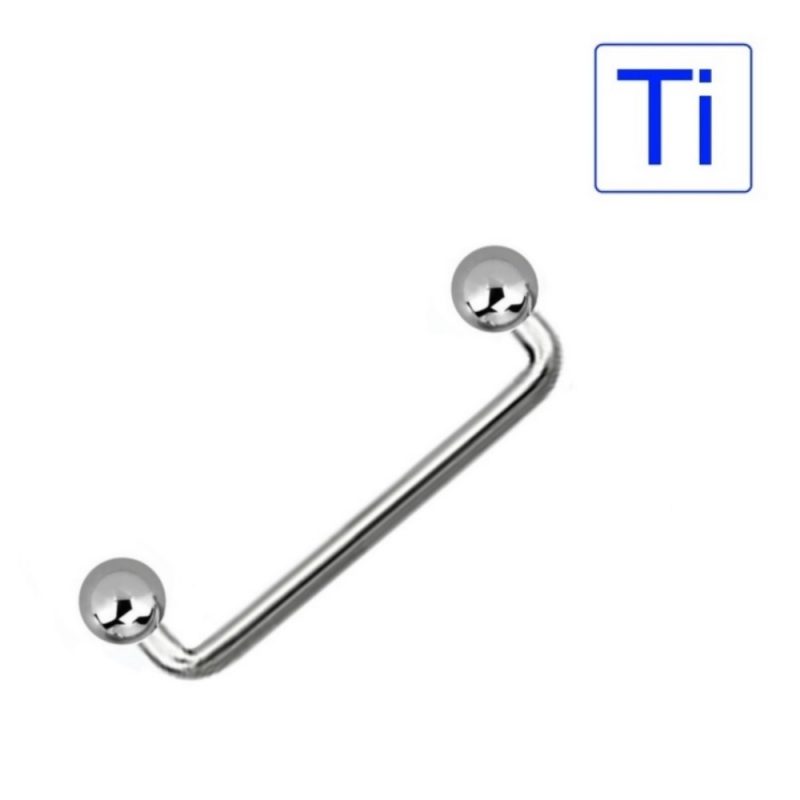Barbell SURFACE in Titanio 1.2 mm -- a 90°