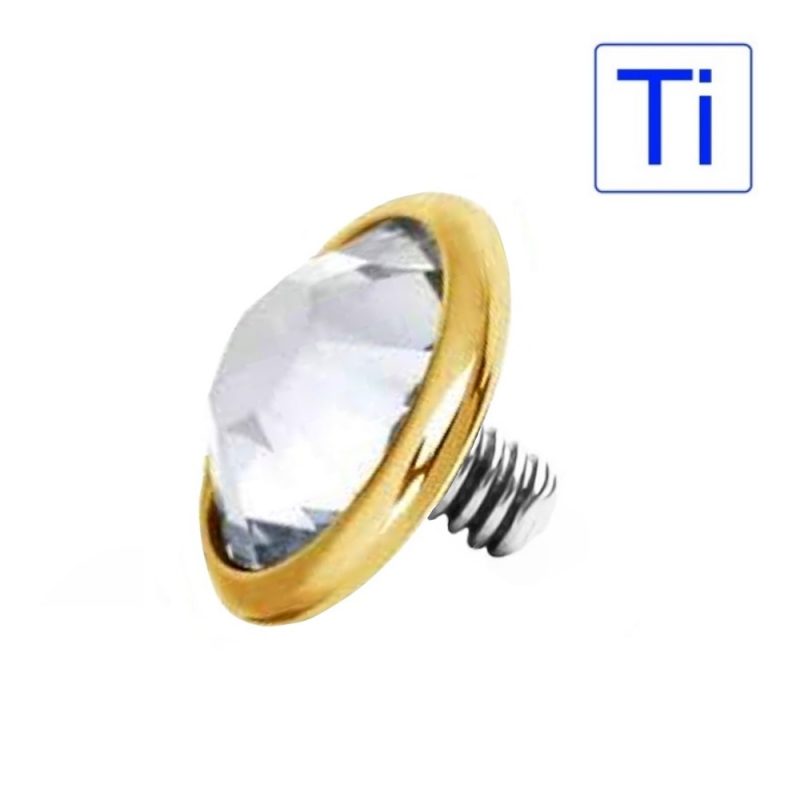 Gioiello dermal Titanio DORATO