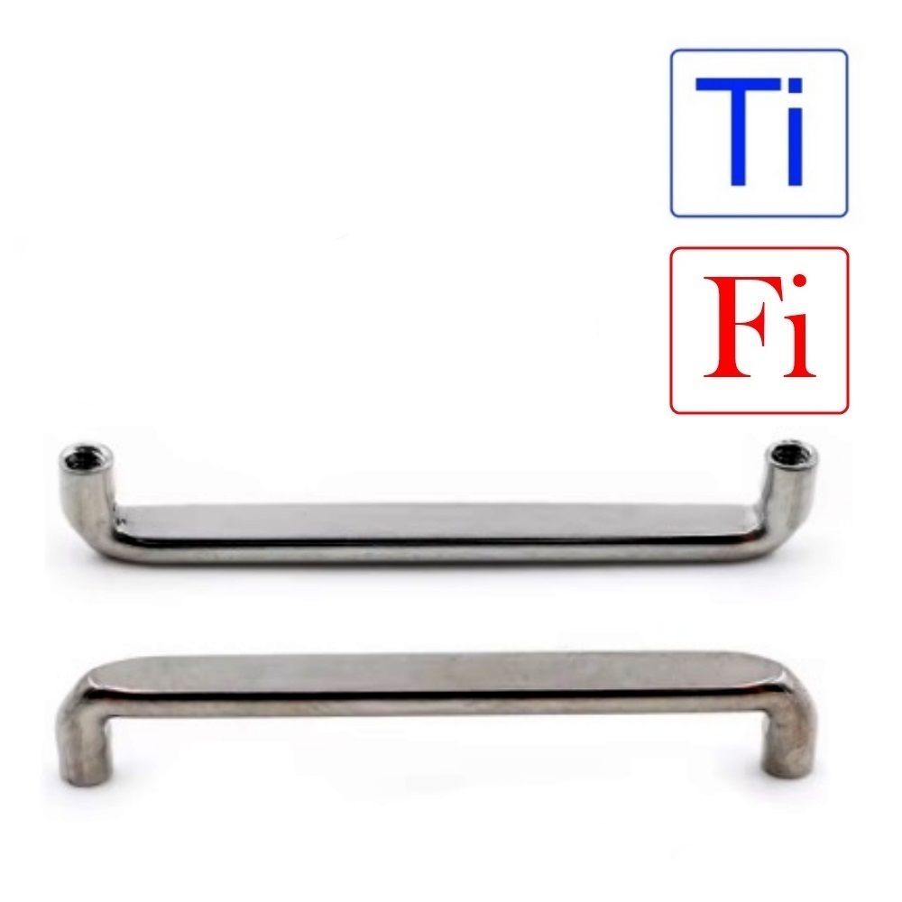 Barbell SURFACE FLAT in Titanio 1.6 mm con Filettatura Interna - immagine 2