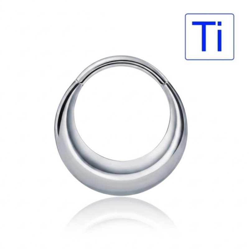 Septum Titanio clicker V-shape tondo